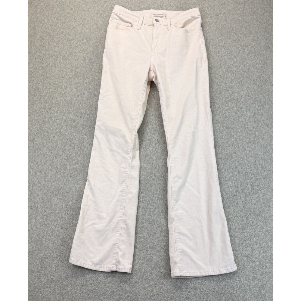 Levi's 725 Women's 27x30 High-Rise Bootcut Corduroy Pants Pale Pink